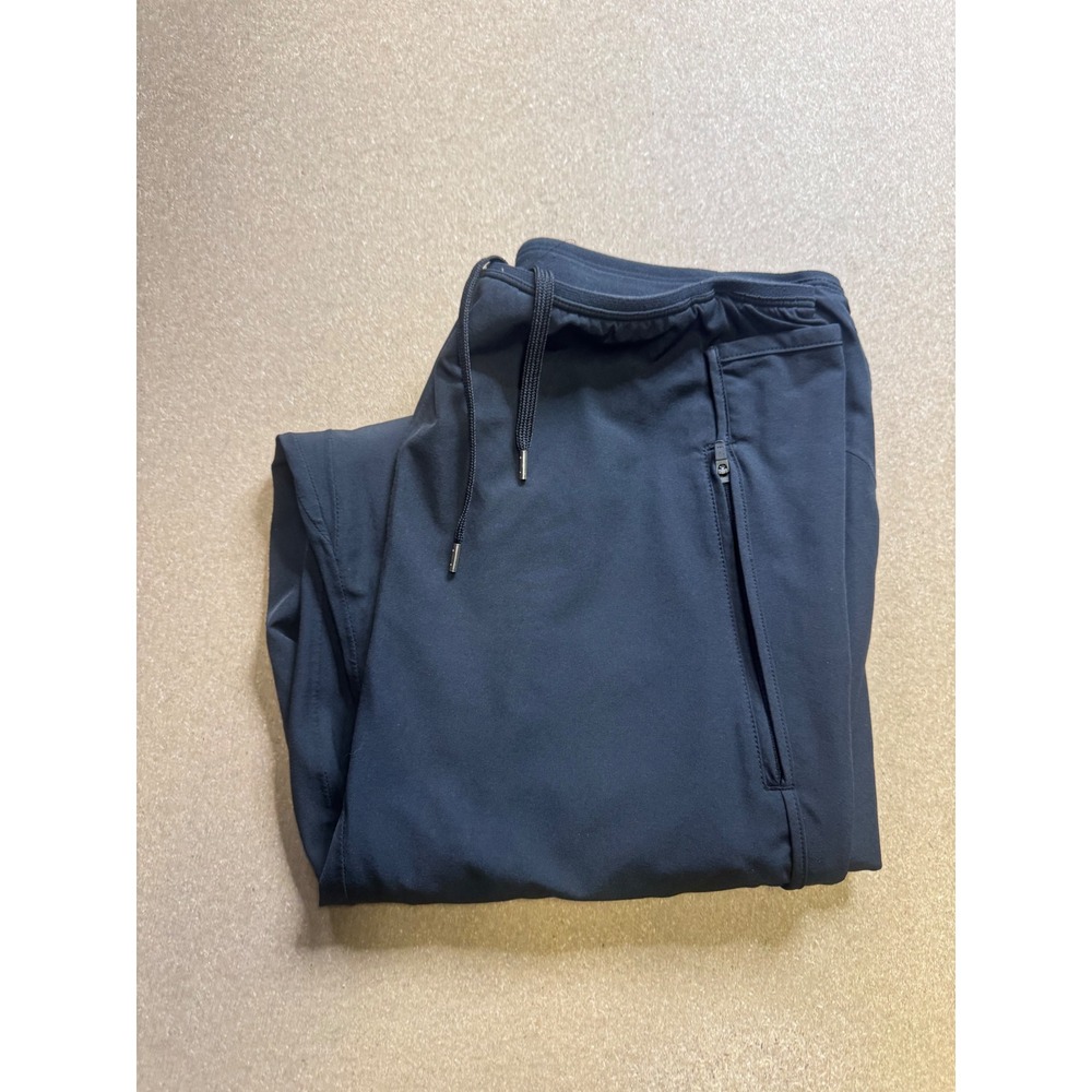 Paskho‎ Women's Black Athletic Jogger Pants with Zipper Pockets Medium $120